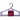 High quality plastic crystal clothes hanger x 6pcs